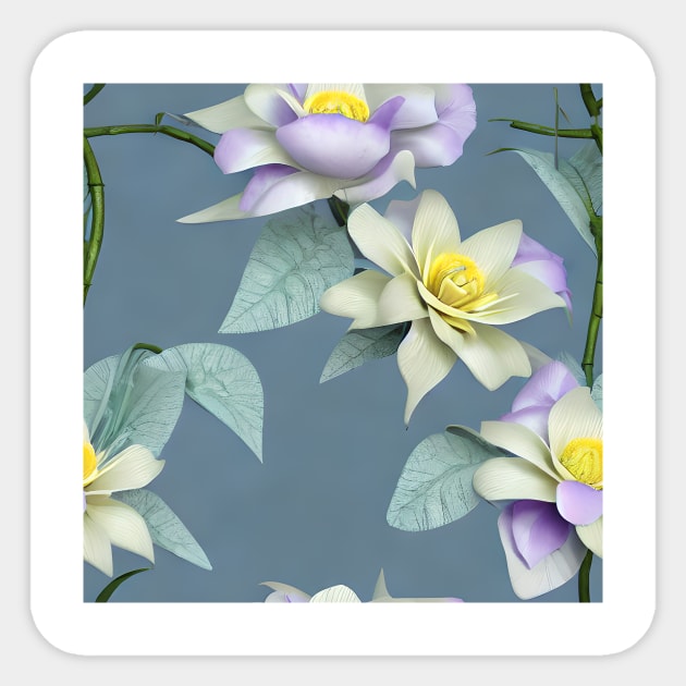 Shabby chic Flower Sticker by Den Bagoez Art